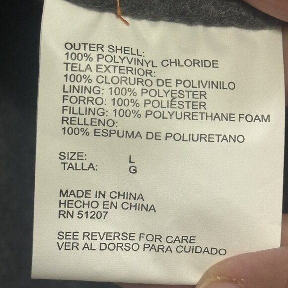 Clemson Men’s Jacket Hooded Fleece-Lined Wind Rain Coat Vinyl Tigers Orange XL - Picture 12 of 16